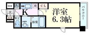 プレサンス梅田北ザ・ライブの物件間取画像